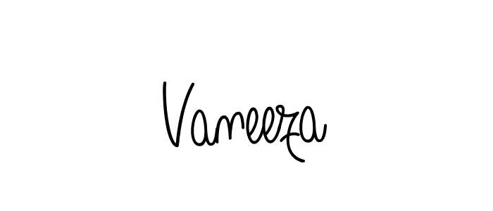 How to make Vaneeza signature? Angelique-Rose-font-FFP is a professional autograph style. Create handwritten signature for Vaneeza name. Vaneeza signature style 5 images and pictures png
