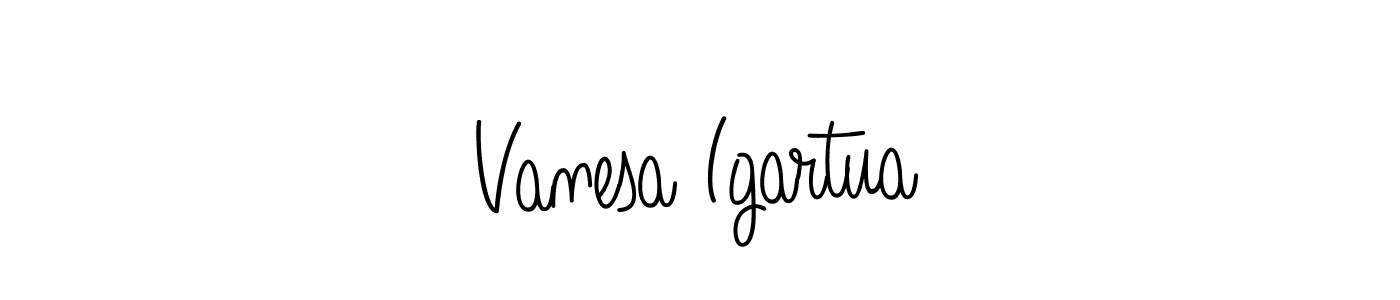 Create a beautiful signature design for name Vanesa Igartua. With this signature (Angelique-Rose-font-FFP) fonts, you can make a handwritten signature for free. Vanesa Igartua signature style 5 images and pictures png
