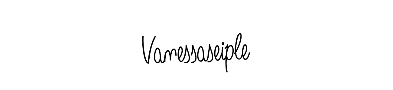 Create a beautiful signature design for name Vanessaseiple. With this signature (Angelique-Rose-font-FFP) fonts, you can make a handwritten signature for free. Vanessaseiple signature style 5 images and pictures png