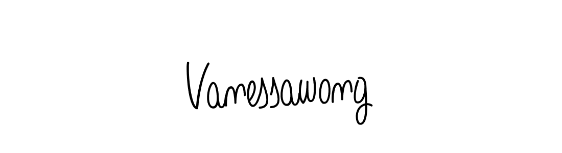 The best way (Angelique-Rose-font-FFP) to make a short signature is to pick only two or three words in your name. The name Vanessawong include a total of six letters. For converting this name. Vanessawong signature style 5 images and pictures png