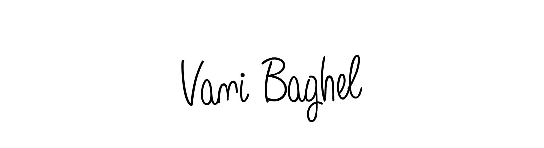 Also we have Vani Baghel name is the best signature style. Create professional handwritten signature collection using Angelique-Rose-font-FFP autograph style. Vani Baghel signature style 5 images and pictures png
