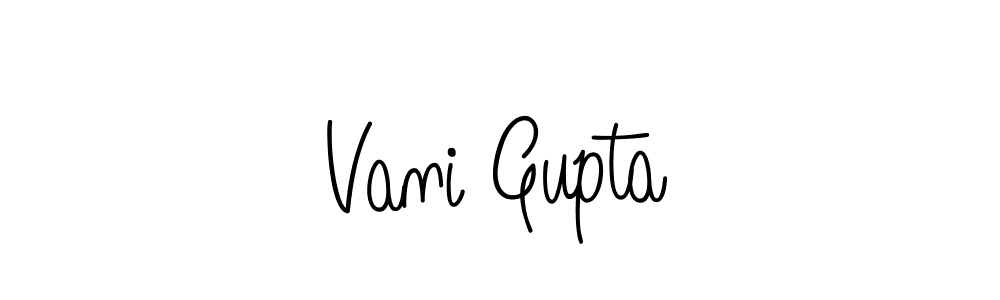 How to make Vani Gupta signature? Angelique-Rose-font-FFP is a professional autograph style. Create handwritten signature for Vani Gupta name. Vani Gupta signature style 5 images and pictures png