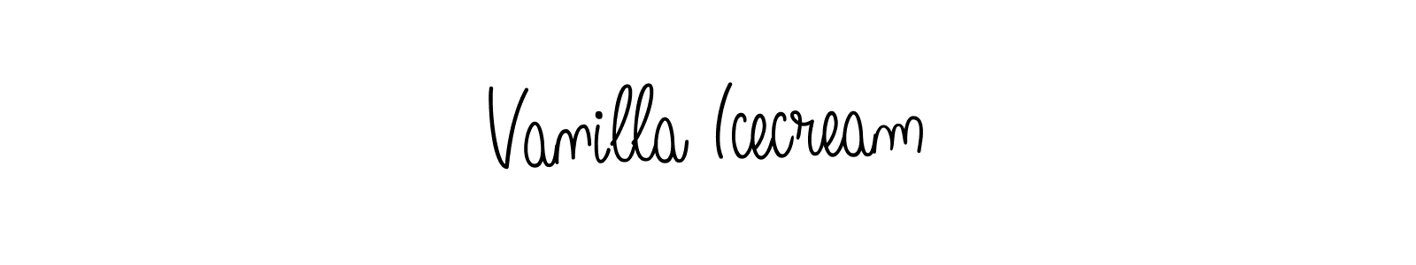 How to make Vanilla Icecream signature? Angelique-Rose-font-FFP is a professional autograph style. Create handwritten signature for Vanilla Icecream name. Vanilla Icecream signature style 5 images and pictures png