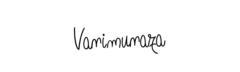 You should practise on your own different ways (Angelique-Rose-font-FFP) to write your name (Vanimunaza) in signature. don't let someone else do it for you. Vanimunaza signature style 5 images and pictures png