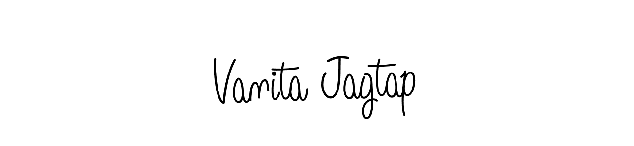 This is the best signature style for the Vanita Jagtap name. Also you like these signature font (Angelique-Rose-font-FFP). Mix name signature. Vanita Jagtap signature style 5 images and pictures png