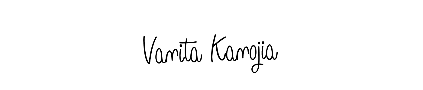 Also we have Vanita Kanojia name is the best signature style. Create professional handwritten signature collection using Angelique-Rose-font-FFP autograph style. Vanita Kanojia signature style 5 images and pictures png