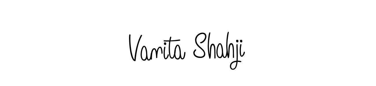 Make a short Vanita Shahji signature style. Manage your documents anywhere anytime using Angelique-Rose-font-FFP. Create and add eSignatures, submit forms, share and send files easily. Vanita Shahji signature style 5 images and pictures png