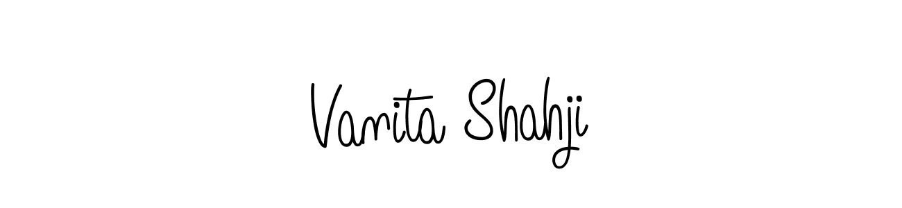 This is the best signature style for the Vanita Shahji name. Also you like these signature font (Angelique-Rose-font-FFP). Mix name signature. Vanita Shahji signature style 5 images and pictures png