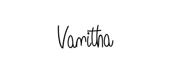 if you are searching for the best signature style for your name Vanitha. so please give up your signature search. here we have designed multiple signature styles  using Angelique-Rose-font-FFP. Vanitha signature style 5 images and pictures png