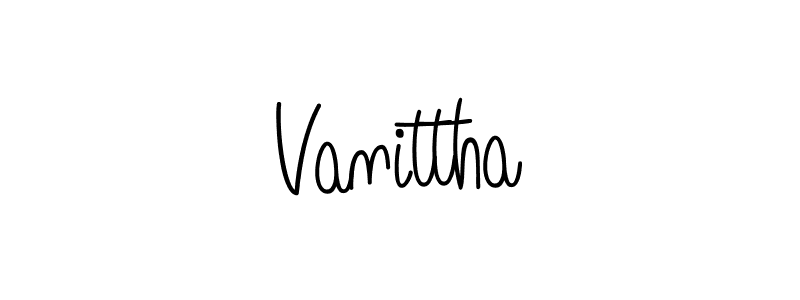 Also You can easily find your signature by using the search form. We will create Vanittha name handwritten signature images for you free of cost using Angelique-Rose-font-FFP sign style. Vanittha signature style 5 images and pictures png