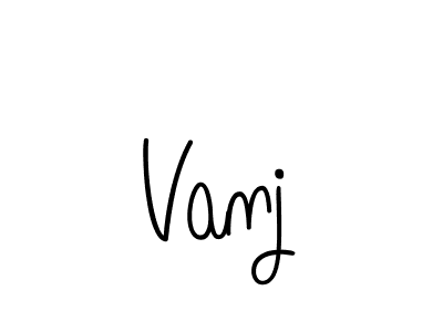 Vanj stylish signature style. Best Handwritten Sign (Angelique-Rose-font-FFP) for my name. Handwritten Signature Collection Ideas for my name Vanj. Vanj signature style 5 images and pictures png