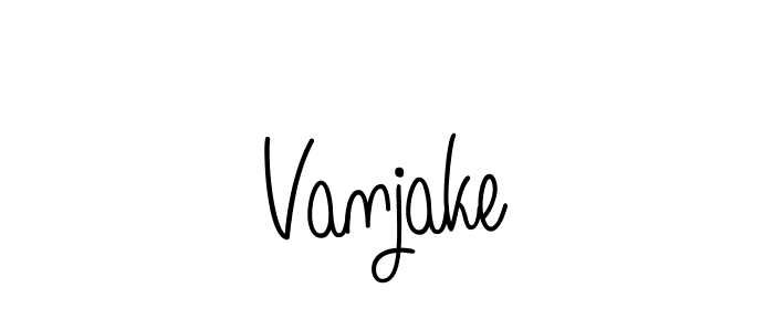 Best and Professional Signature Style for Vanjake. Angelique-Rose-font-FFP Best Signature Style Collection. Vanjake signature style 5 images and pictures png