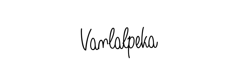 The best way (Angelique-Rose-font-FFP) to make a short signature is to pick only two or three words in your name. The name Vanlalpeka include a total of six letters. For converting this name. Vanlalpeka signature style 5 images and pictures png
