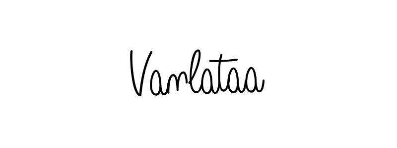 if you are searching for the best signature style for your name Vanlataa. so please give up your signature search. here we have designed multiple signature styles  using Angelique-Rose-font-FFP. Vanlataa signature style 5 images and pictures png