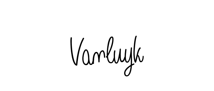 Design your own signature with our free online signature maker. With this signature software, you can create a handwritten (Angelique-Rose-font-FFP) signature for name Vanluyk. Vanluyk signature style 5 images and pictures png
