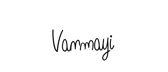 Vanmayi stylish signature style. Best Handwritten Sign (Angelique-Rose-font-FFP) for my name. Handwritten Signature Collection Ideas for my name Vanmayi. Vanmayi signature style 5 images and pictures png