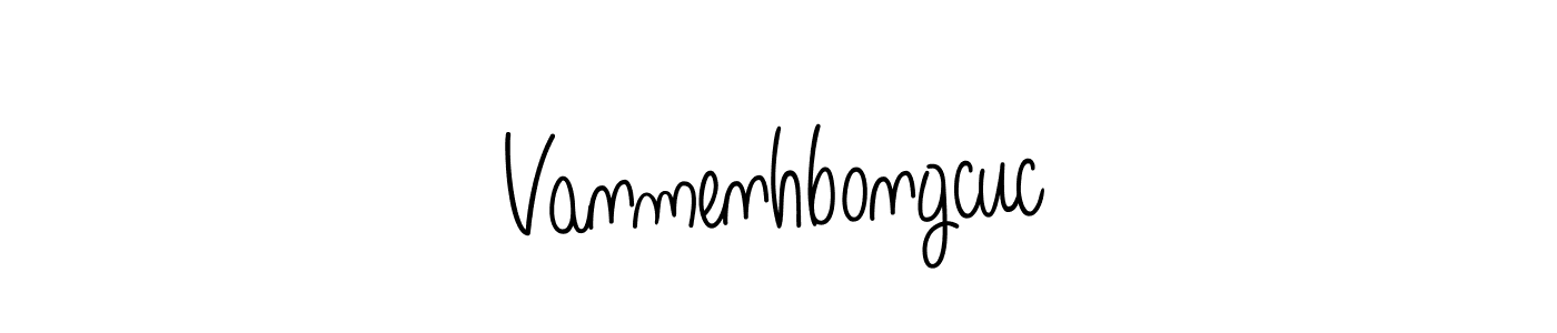 Use a signature maker to create a handwritten signature online. With this signature software, you can design (Angelique-Rose-font-FFP) your own signature for name Vanmenhbongcuc. Vanmenhbongcuc signature style 5 images and pictures png