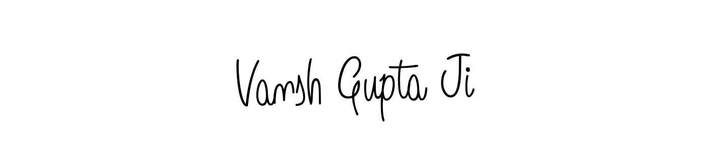 Make a beautiful signature design for name Vansh Gupta Ji. With this signature (Angelique-Rose-font-FFP) style, you can create a handwritten signature for free. Vansh Gupta Ji signature style 5 images and pictures png
