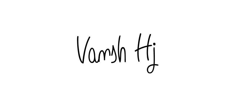 It looks lik you need a new signature style for name Vansh Hj. Design unique handwritten (Angelique-Rose-font-FFP) signature with our free signature maker in just a few clicks. Vansh Hj signature style 5 images and pictures png
