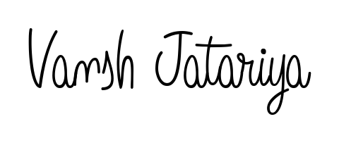 Give your name Vansh Jatariya an exquisite flair with the Angelique-Rose-font-FFP script font. Ideal for contracts, resumes, and formal letterheads. Vansh Jatariya signature style 5 images and pictures png