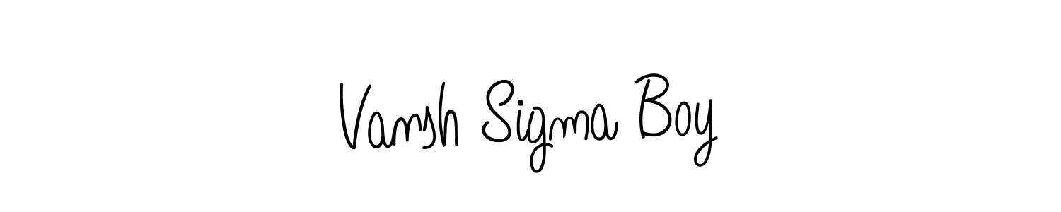 Make a short Vansh Sigma Boy signature style. Manage your documents anywhere anytime using Angelique-Rose-font-FFP. Create and add eSignatures, submit forms, share and send files easily. Vansh Sigma Boy signature style 5 images and pictures png