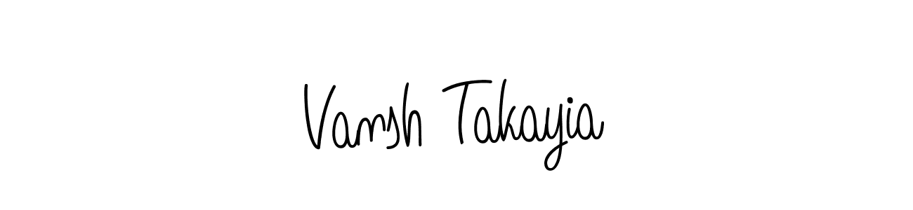 You can use this online signature creator to create a handwritten signature for the name Vansh Takayia. This is the best online autograph maker. Vansh Takayia signature style 5 images and pictures png