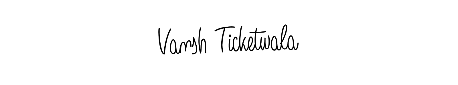 Create a beautiful signature design for name Vansh Ticketwala. With this signature (Angelique-Rose-font-FFP) fonts, you can make a handwritten signature for free. Vansh Ticketwala signature style 5 images and pictures png