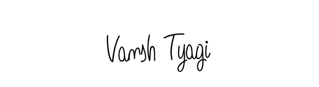 Design your own signature with our free online signature maker. With this signature software, you can create a handwritten (Angelique-Rose-font-FFP) signature for name Vansh Tyagi. Vansh Tyagi signature style 5 images and pictures png