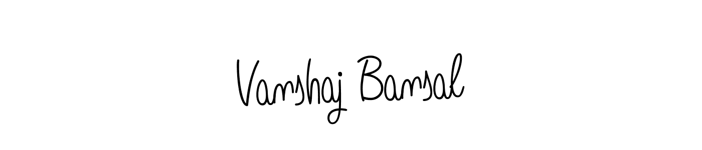 Also we have Vanshaj Bansal name is the best signature style. Create professional handwritten signature collection using Angelique-Rose-font-FFP autograph style. Vanshaj Bansal signature style 5 images and pictures png
