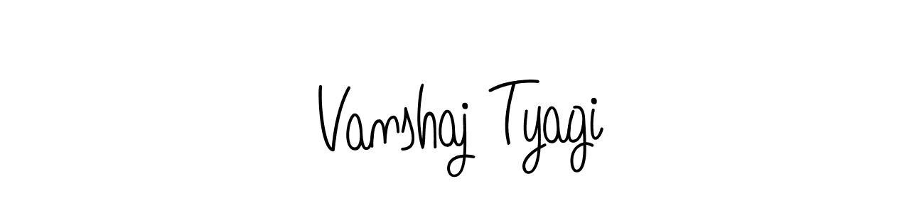 It looks lik you need a new signature style for name Vanshaj Tyagi. Design unique handwritten (Angelique-Rose-font-FFP) signature with our free signature maker in just a few clicks. Vanshaj Tyagi signature style 5 images and pictures png