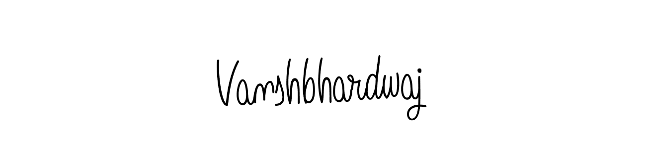 You should practise on your own different ways (Angelique-Rose-font-FFP) to write your name (Vanshbhardwaj) in signature. don't let someone else do it for you. Vanshbhardwaj signature style 5 images and pictures png