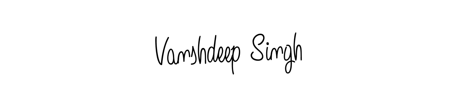 The best way (Angelique-Rose-font-FFP) to make a short signature is to pick only two or three words in your name. The name Vanshdeep Singh include a total of six letters. For converting this name. Vanshdeep Singh signature style 5 images and pictures png