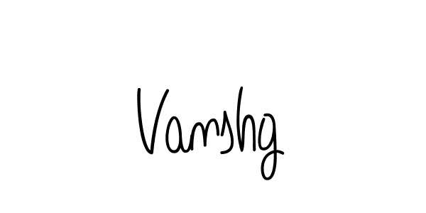 How to make Vanshg name signature. Use Angelique-Rose-font-FFP style for creating short signs online. This is the latest handwritten sign. Vanshg signature style 5 images and pictures png
