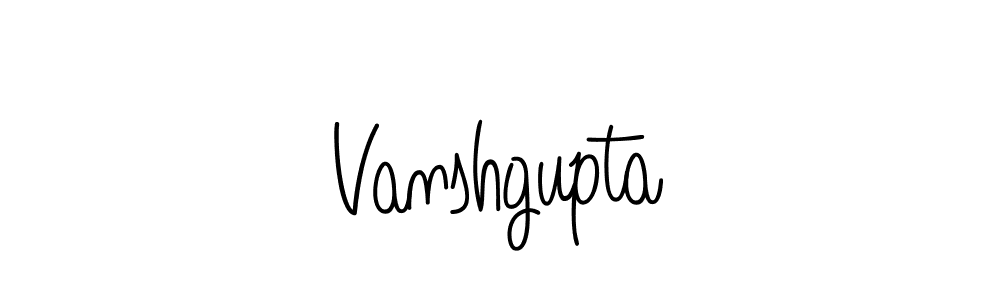 Vanshgupta stylish signature style. Best Handwritten Sign (Angelique-Rose-font-FFP) for my name. Handwritten Signature Collection Ideas for my name Vanshgupta. Vanshgupta signature style 5 images and pictures png