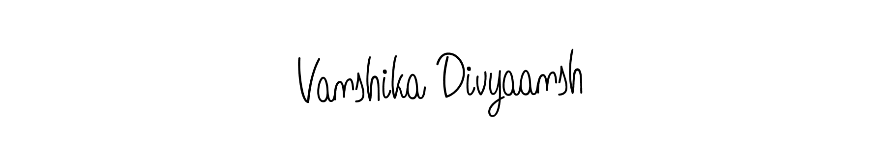 Make a beautiful signature design for name Vanshika Divyaansh. Use this online signature maker to create a handwritten signature for free. Vanshika Divyaansh signature style 5 images and pictures png