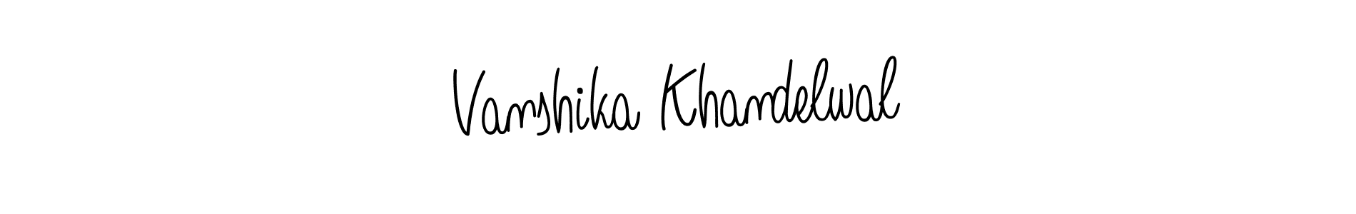 How to make Vanshika Khandelwal signature? Angelique-Rose-font-FFP is a professional autograph style. Create handwritten signature for Vanshika Khandelwal name. Vanshika Khandelwal signature style 5 images and pictures png