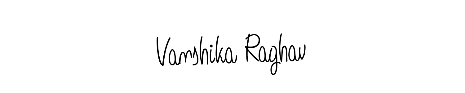 Vanshika Raghav stylish signature style. Best Handwritten Sign (Angelique-Rose-font-FFP) for my name. Handwritten Signature Collection Ideas for my name Vanshika Raghav. Vanshika Raghav signature style 5 images and pictures png