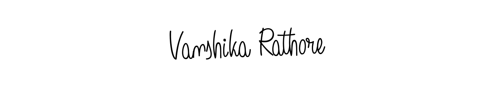 Vanshika Rathore stylish signature style. Best Handwritten Sign (Angelique-Rose-font-FFP) for my name. Handwritten Signature Collection Ideas for my name Vanshika Rathore. Vanshika Rathore signature style 5 images and pictures png