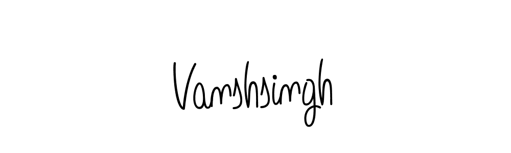 Design your own signature with our free online signature maker. With this signature software, you can create a handwritten (Angelique-Rose-font-FFP) signature for name Vanshsingh. Vanshsingh signature style 5 images and pictures png