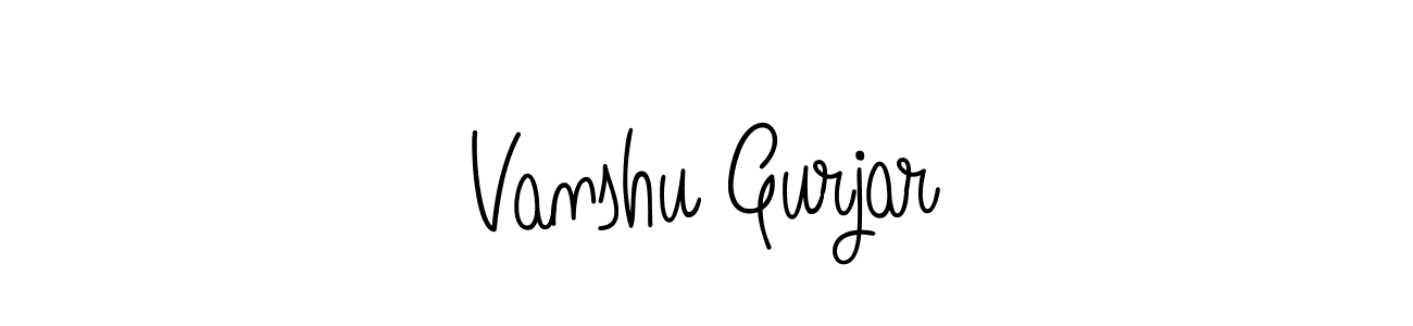 Check out images of Autograph of Vanshu Gurjar name. Actor Vanshu Gurjar Signature Style. Angelique-Rose-font-FFP is a professional sign style online. Vanshu Gurjar signature style 5 images and pictures png
