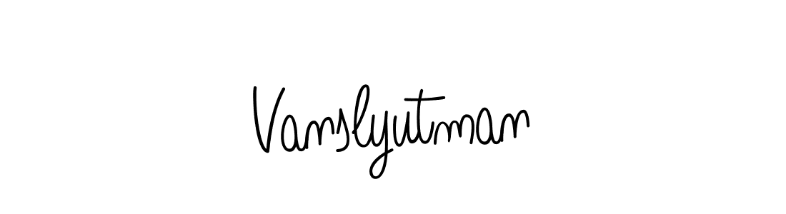 How to make Vanslyutman signature? Angelique-Rose-font-FFP is a professional autograph style. Create handwritten signature for Vanslyutman name. Vanslyutman signature style 5 images and pictures png