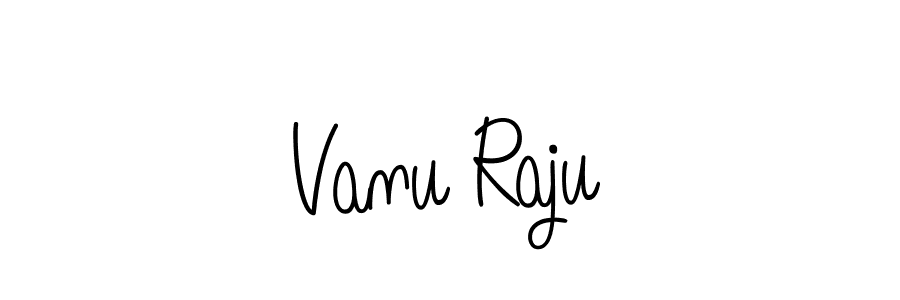 Design your own signature with our free online signature maker. With this signature software, you can create a handwritten (Angelique-Rose-font-FFP) signature for name Vanu Raju. Vanu Raju signature style 5 images and pictures png