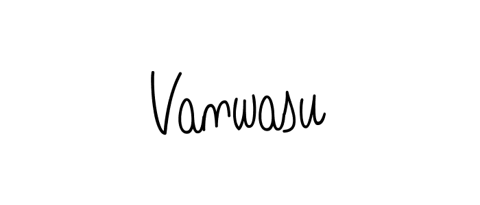 How to make Vanwasu name signature. Use Angelique-Rose-font-FFP style for creating short signs online. This is the latest handwritten sign. Vanwasu signature style 5 images and pictures png