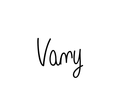 The best way (Angelique-Rose-font-FFP) to make a short signature is to pick only two or three words in your name. The name Vany include a total of six letters. For converting this name. Vany signature style 5 images and pictures png
