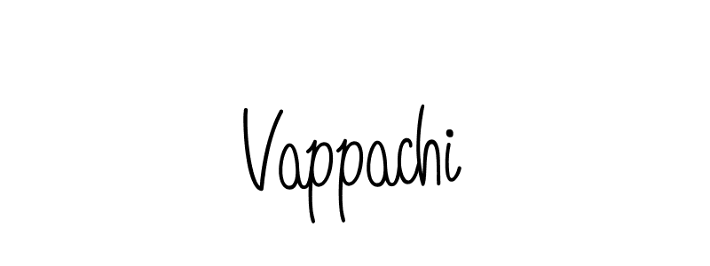 You should practise on your own different ways (Angelique-Rose-font-FFP) to write your name (Vappachi) in signature. don't let someone else do it for you. Vappachi signature style 5 images and pictures png