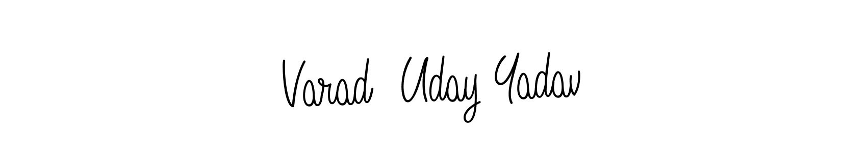 Make a short Varad  Uday Yadav signature style. Manage your documents anywhere anytime using Angelique-Rose-font-FFP. Create and add eSignatures, submit forms, share and send files easily. Varad  Uday Yadav signature style 5 images and pictures png