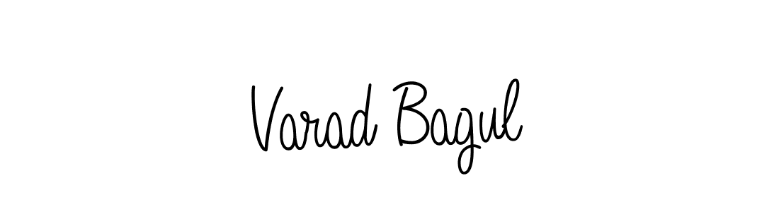 Varad Bagul stylish signature style. Best Handwritten Sign (Angelique-Rose-font-FFP) for my name. Handwritten Signature Collection Ideas for my name Varad Bagul. Varad Bagul signature style 5 images and pictures png