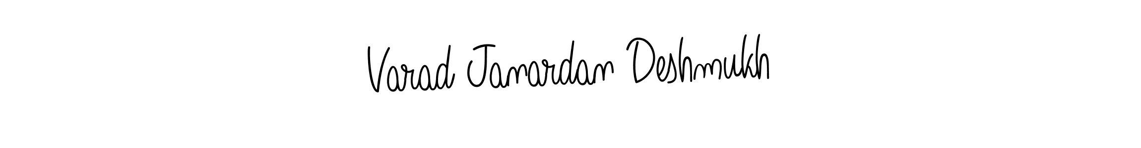 Design your own signature with our free online signature maker. With this signature software, you can create a handwritten (Angelique-Rose-font-FFP) signature for name Varad Janardan Deshmukh. Varad Janardan Deshmukh signature style 5 images and pictures png