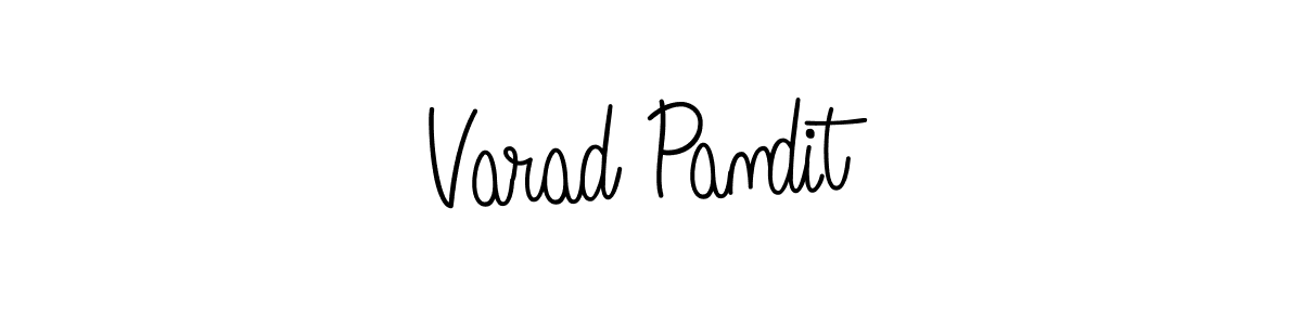 Design your own signature with our free online signature maker. With this signature software, you can create a handwritten (Angelique-Rose-font-FFP) signature for name Varad Pandit. Varad Pandit signature style 5 images and pictures png