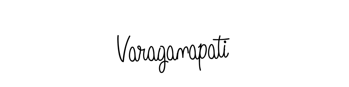 You should practise on your own different ways (Angelique-Rose-font-FFP) to write your name (Varaganapati) in signature. don't let someone else do it for you. Varaganapati signature style 5 images and pictures png